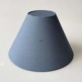 Round lampshade tall model height 16 cm, blue chintz fabric