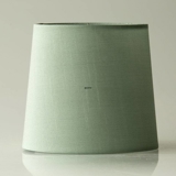 Round cylindrical lampshade height 18 cm, light green fabric