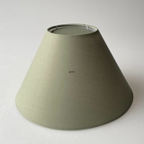 Round lampshade tall model height 19 cm, green chintz fabric,