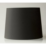 Round cylindrical lampshade height 19 cm, black chintz fabric