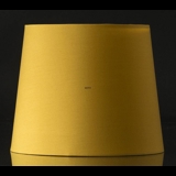 Rund cylinderformet lampeskærm 19 cm i højden, gul chintz stof