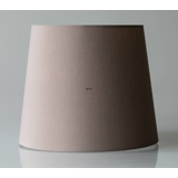Round cylindrical lampshade, height 20 cm covered with light brown chintz fabric