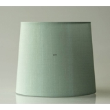 Round cylindrical lampshade height 20 cm, light green coloured silk fabric