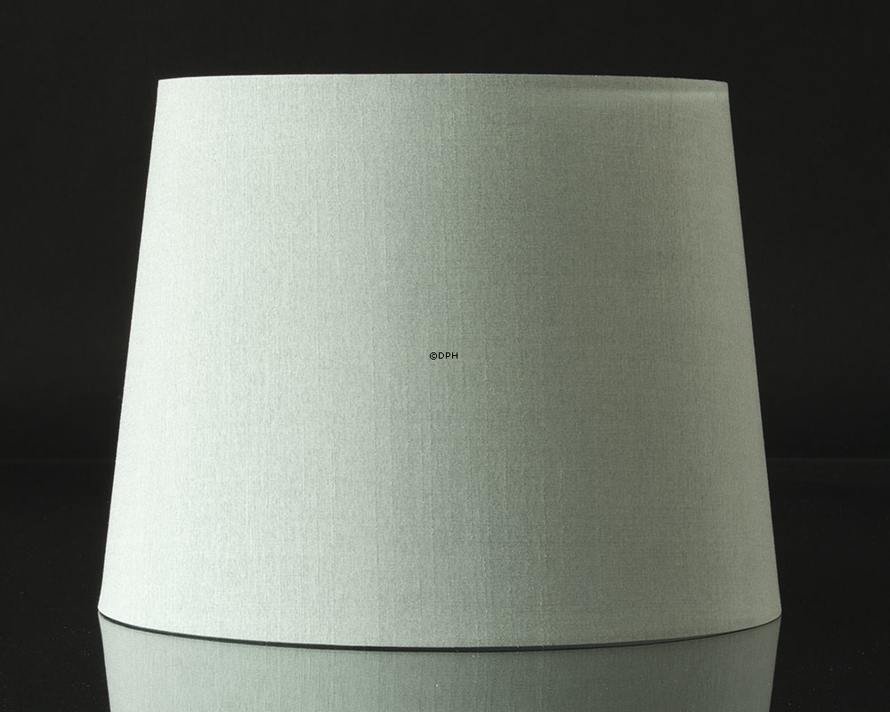 Rund cylinderformet lampeskærm 20 cm i højden, lys grøn silke stof