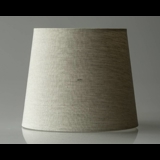 Round cylindrical lampshade height 20 cm, beige flax fabric