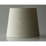 Round cylindrical lampshade height 20 cm, beige flax fabric