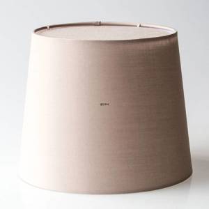 Rund cylinderformet lampeskærm 20 cm i højden, lys brun bomuld stof | Nr. P201924A6300R | DPH Trading