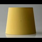 Rund cylinderformet lampeskærm 20 cm i højden, gul chintz stof