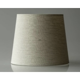 Round cylindrical lampshade height 21 cm, beige flax fabric