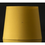 Round cylindrical lampshade height 21 cm, yellow chintz fabric