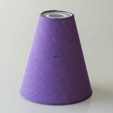 Purple Round lampshade for reading lamps height 22 cm for E27 threaded socket with rings