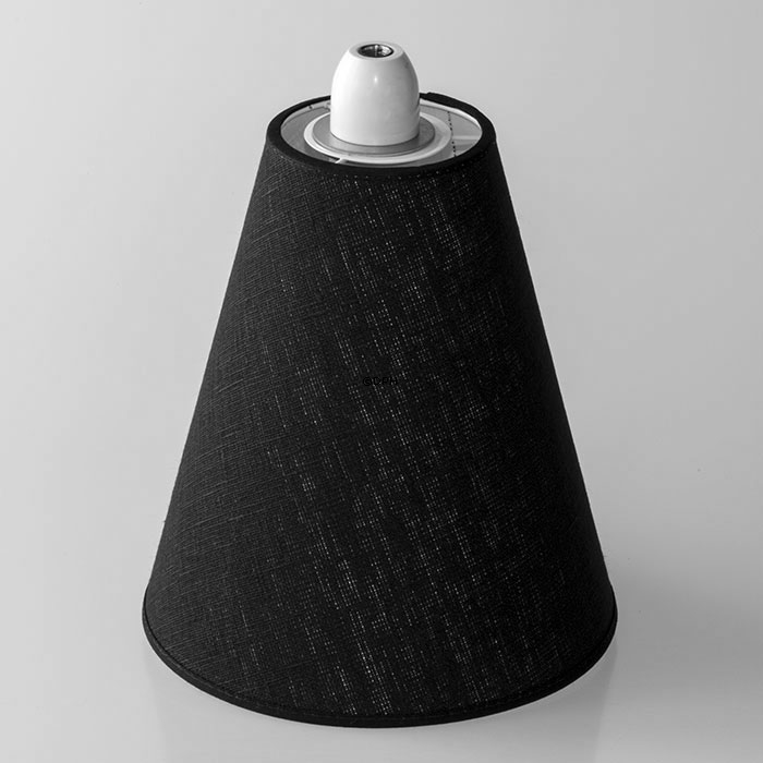 Grøn Rund lampeskærm til læselampe 22 cm i højden til E27 fatning med gevind og omløbsringe