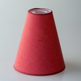 Coral Red Round lampshade for reading lamps height 22 cm for E27 threaded socket with rings