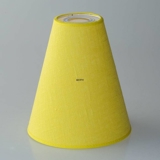 Yellow Round lampshade for reading lamps height 22 cm for E27 threaded socket with rings