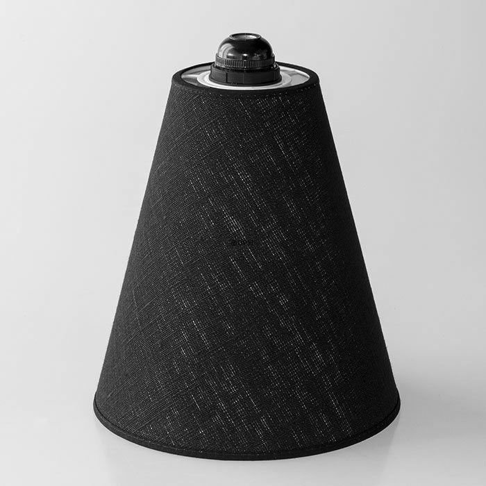 Gul Rund lampeskærm til læselampe 22 cm i højden til E27 fatning med gevind og omløbsringe