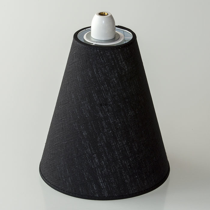 Turkis grøn Rund lampeskærm til læselampe 22 cm i højden til E27 fatning med gevind og omløbsringe