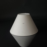Round lampshade tall model height 20 cm, off white flax fabric