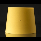 Rund cylinderformet lampeskærm 22 cm i højden, gul chintz stof