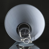 Round lampshade tall model height 23 cm, light blue silk fabric