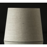 Round cylindrical lampshade height 23 cm, beige flax fabric