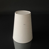 Rund, høj cylinderformet lampeskærm 24 cm i højden, off white hørstof