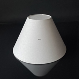 Round lampshade tall model height 24 cm, off white flax fabric