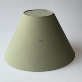 Rund lampeskærm høj model 24 cm i højden, grøn chintz stof