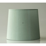Round cylindrical lampshade height 24 cm, light green coloured silk