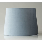 Rund cylinderformet lampeskærm 24 cm i højden, lys blå silke