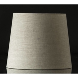 Round cylindrical lampshade height 24 cm, beige flax fabric