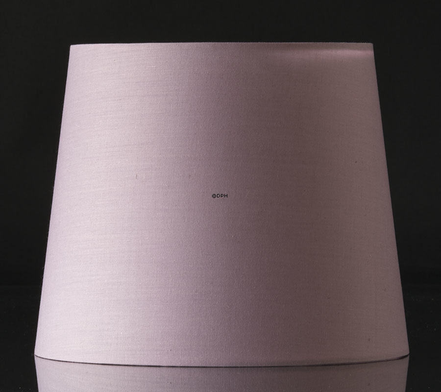 Rund cylinderformet lampeskærm 24 cm i højden, rosa chintz stof