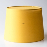 Round cylindrical lampshade height 24 cm, yellow chintz fabric