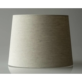 Round cylindrical lampshade height 26 cm, beige flax fabric