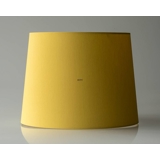 Round cylindrical lampshade height 27 cm, yellow chintz fabric