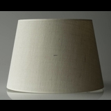 Rund cylinderformet lampeskærm til pendel, 28 cm i højden, lys beige hør stof