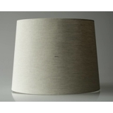 Round cylindrical lampshade height 31 cm, beige flax fabric