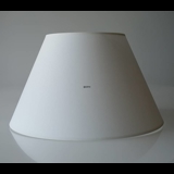 Round lampshade medium tall model height 32 cm, off white chintz fabric