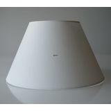 Round lampshade medium tall model height 32 cm, off white chintz fabric