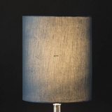 Round cylindrical lampshade, Blågreen fabric, WITHOUT lid