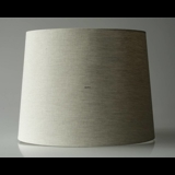 Rund cylinderformet lampeskærm 35 cm i højden, beige hør stof