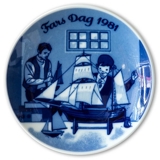 1981 Porsgrund Plate "Father's Day"