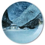 Porzellan Manufaktur München Christmas Plate 1970 St. Bartholomä