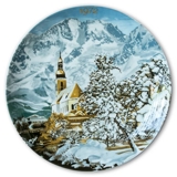 KPM Krister Christmas Plate 1972 Bergweihnacht