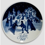 1981 Porsgrund Christmas plate