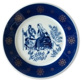 1970 Porsgrund De luxe Christmas plate, On the road to Bethlehem