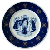 1972 Porsgrund De luxe Christmas plate, The herald angels sing