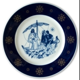 1977 Porsgrund De luxe Christmas plate, The draugh of fishes
