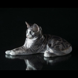 Liggende kat, Royal Copenhagen figur nr. 1025-332