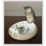 Skål med Ugle og mus, Royal Copenhagen nr. 1050-610