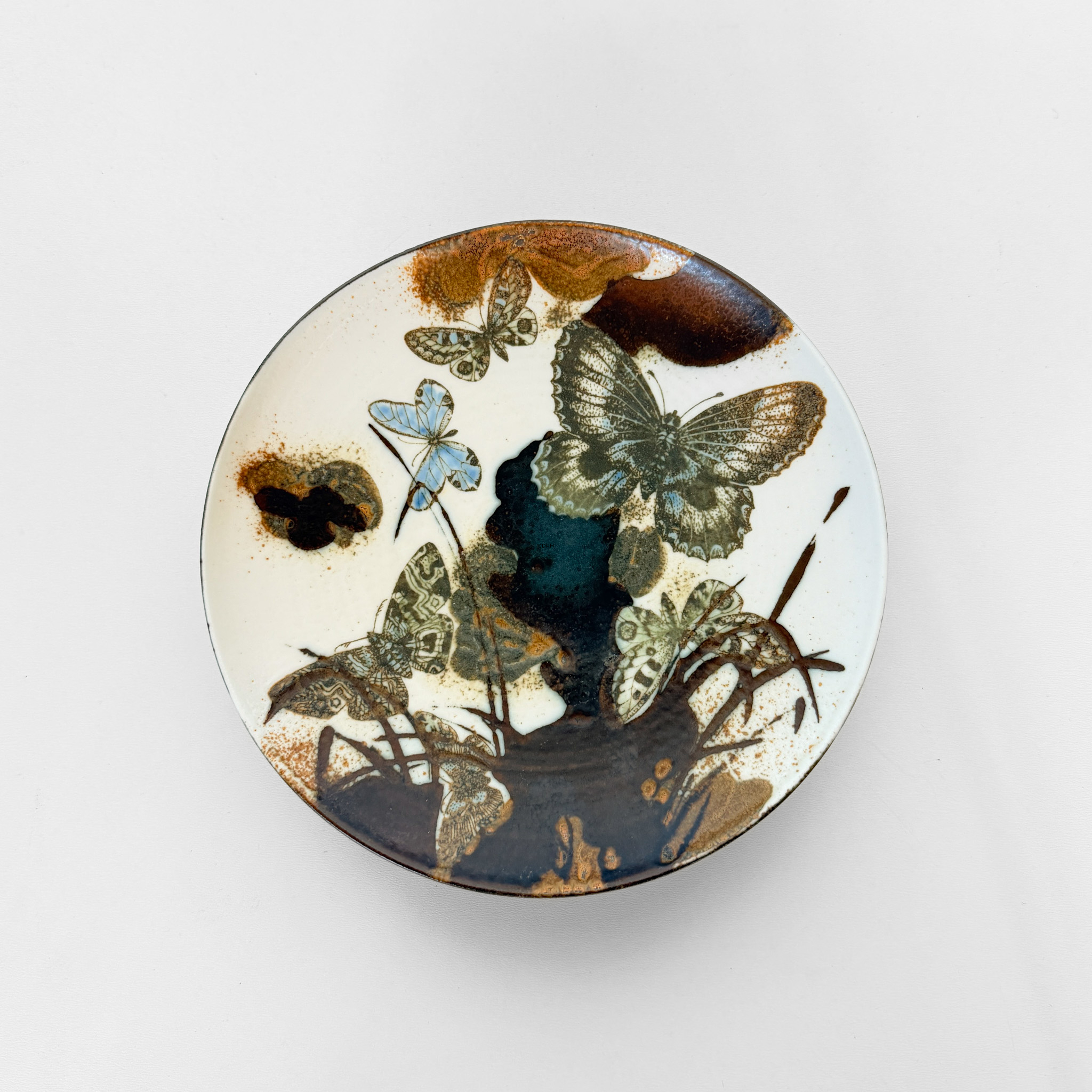 Diana Fajance skål med sommerfugle, Royal Copenhagen nr. 1058-5328